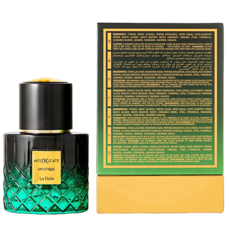 Khadlaj La Fede Intoxicate Mystique Extrait de Parfum for Men 3.4 Ounce