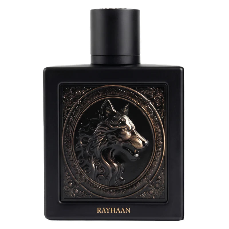 Rayhaan Wolf Eau de Parfum Spray for Men 3.4 Ounce