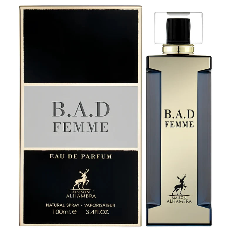 Maison Alhambra B.A.D Femme Eau de Parfum Spray For Unisex 3.4 Ounce