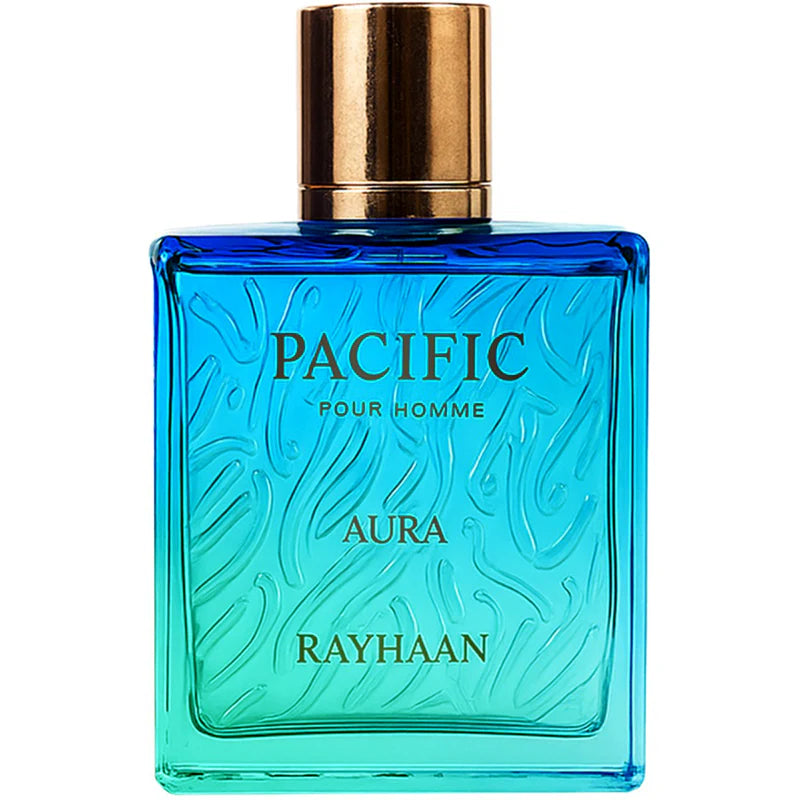 Rayhaan Pacific Aura Eau de Parfum Spray for Men 3.4 Ounce