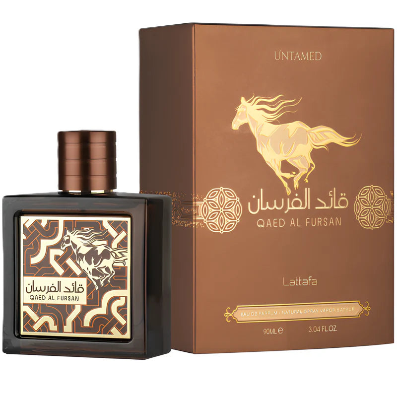 Lattafa 2-Piece (Qaed Al Fursan Unlimited & Qaed Al Fursan Untamed) Fragrance Bundle for Everyone