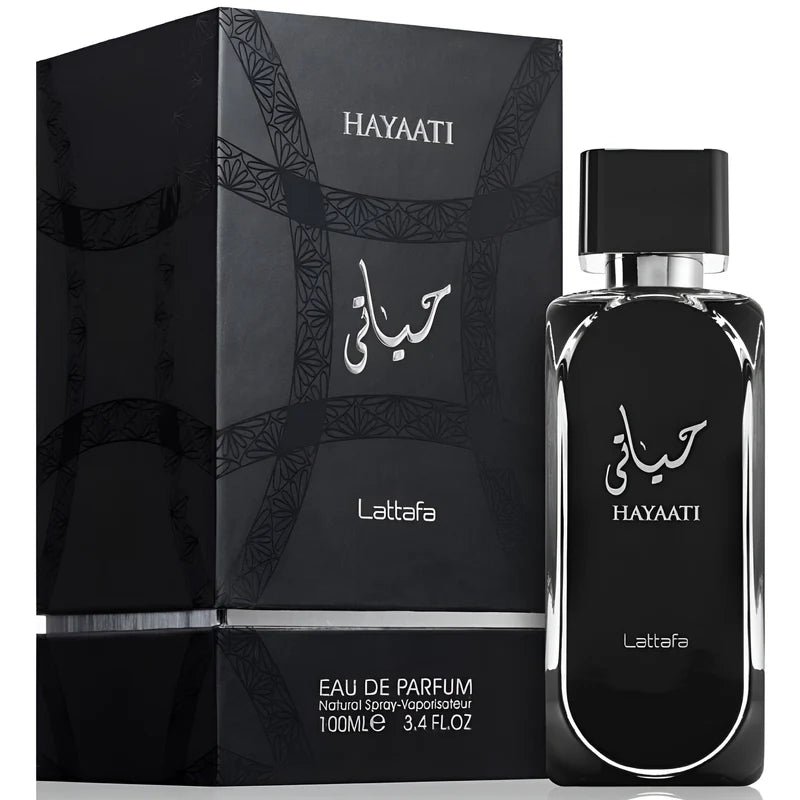 4-Piece (Afnan 9 PM Black, Lattafa Hayaati Black, Lattafa Fakhar Black & Amraf Club de Nuit Iconic ) Fragrance Bundle for Men