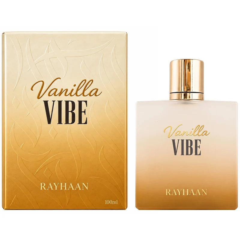 Rayhaan Vanilla Vibe Eau de Parfum for Unisex, 3.4 Ounce