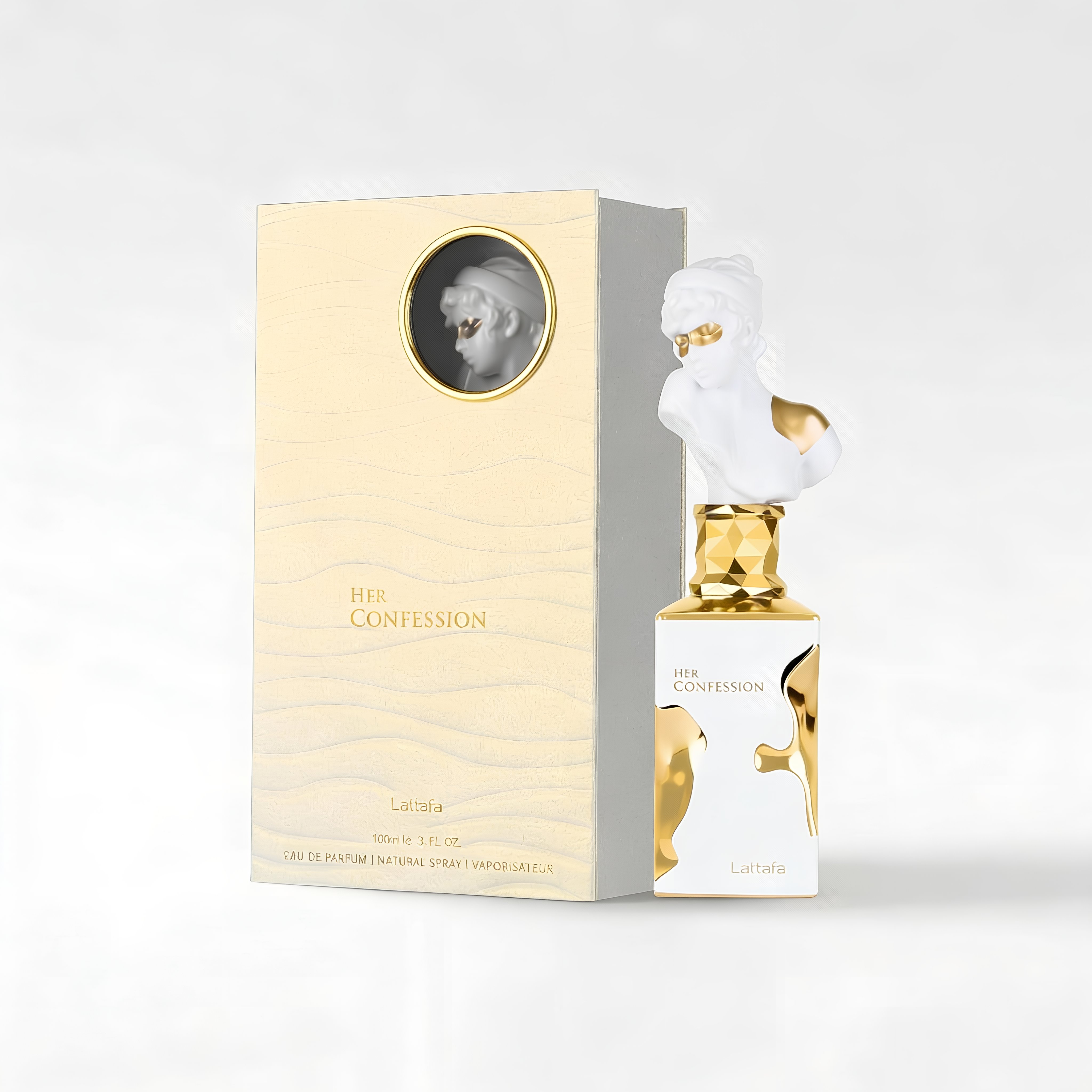 Lattafa Her Confession Eau de Parfum for Women, 3.40 Ounce