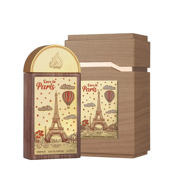 Lattafa Pride Love In Paris Eau de Parfum Spray For Unisex 3.4 Ounce