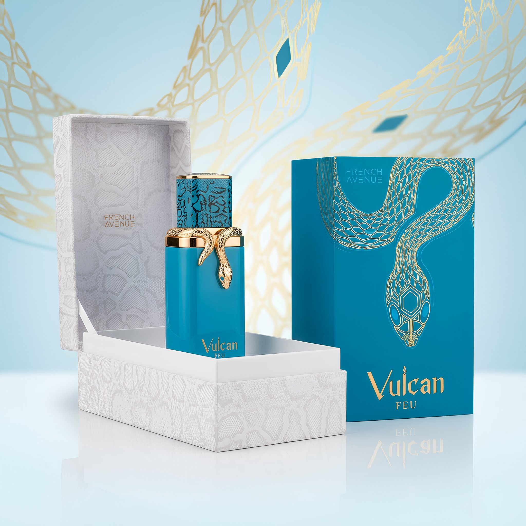 French Avenue Vulcan Feu Eau De Parfum Spray for Unisex, 3.4 Ounce