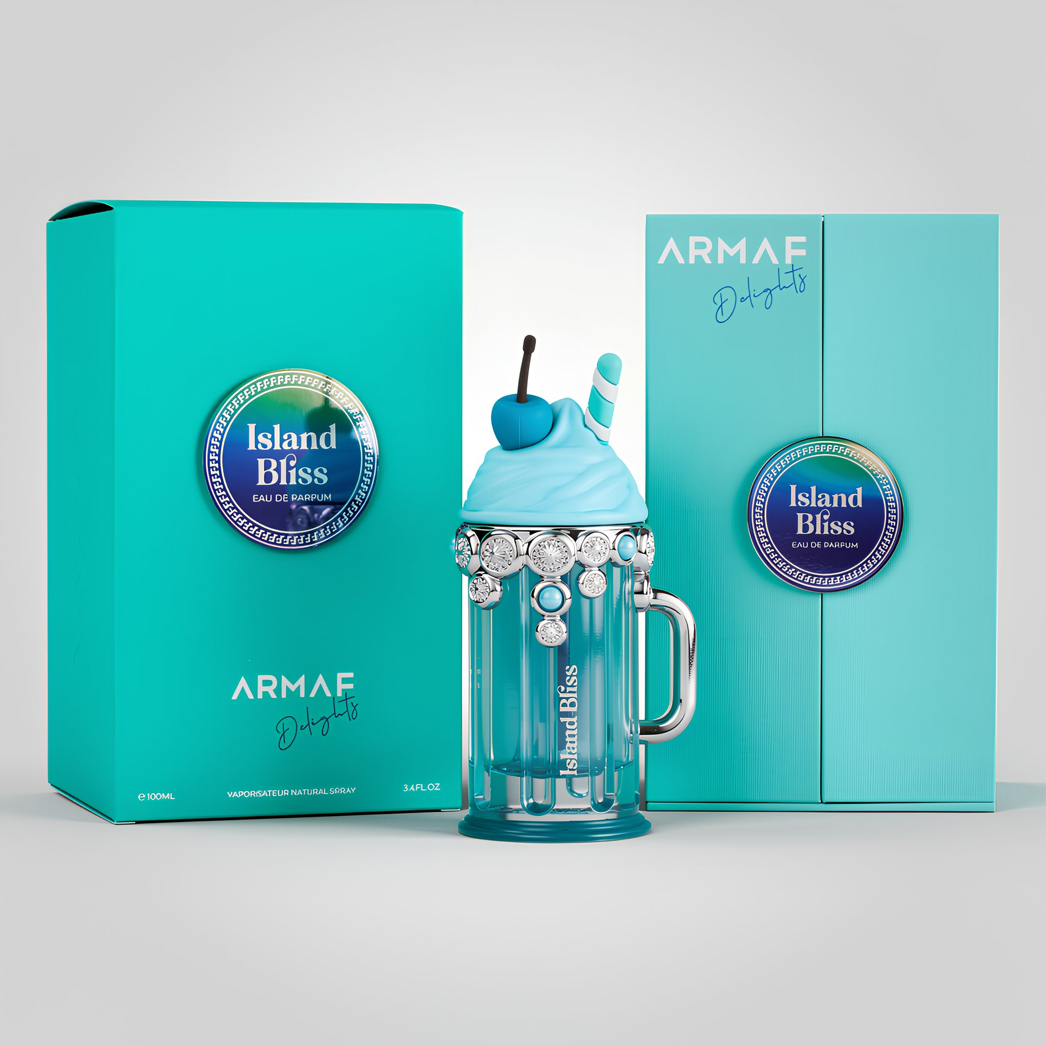 Armaf Delights Island Bliss Eau de Parfum Spray for Men 3.4 Ounce