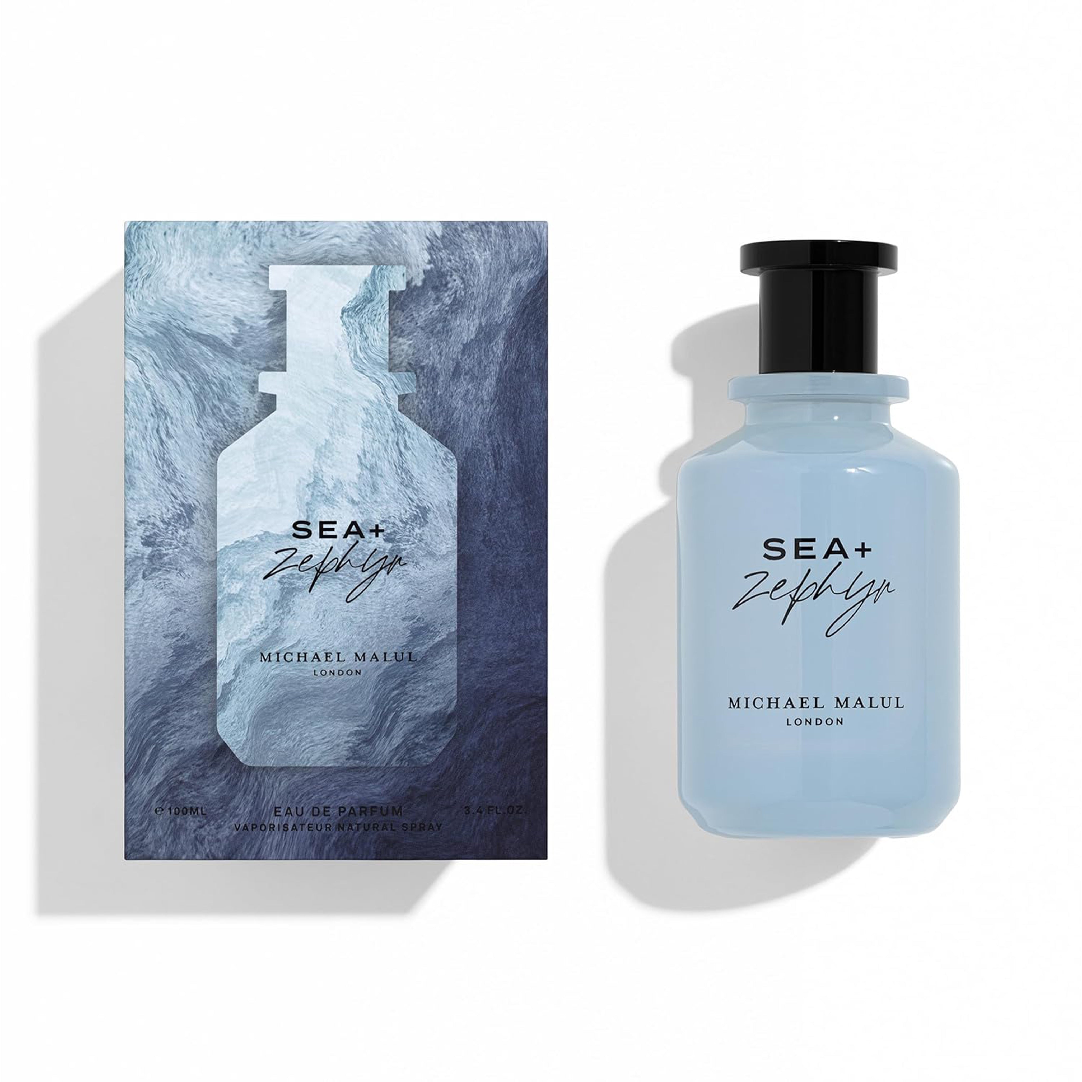 Michael Malul Sea + Zephyr Eau de Parfum for Men 3.4 Ounce