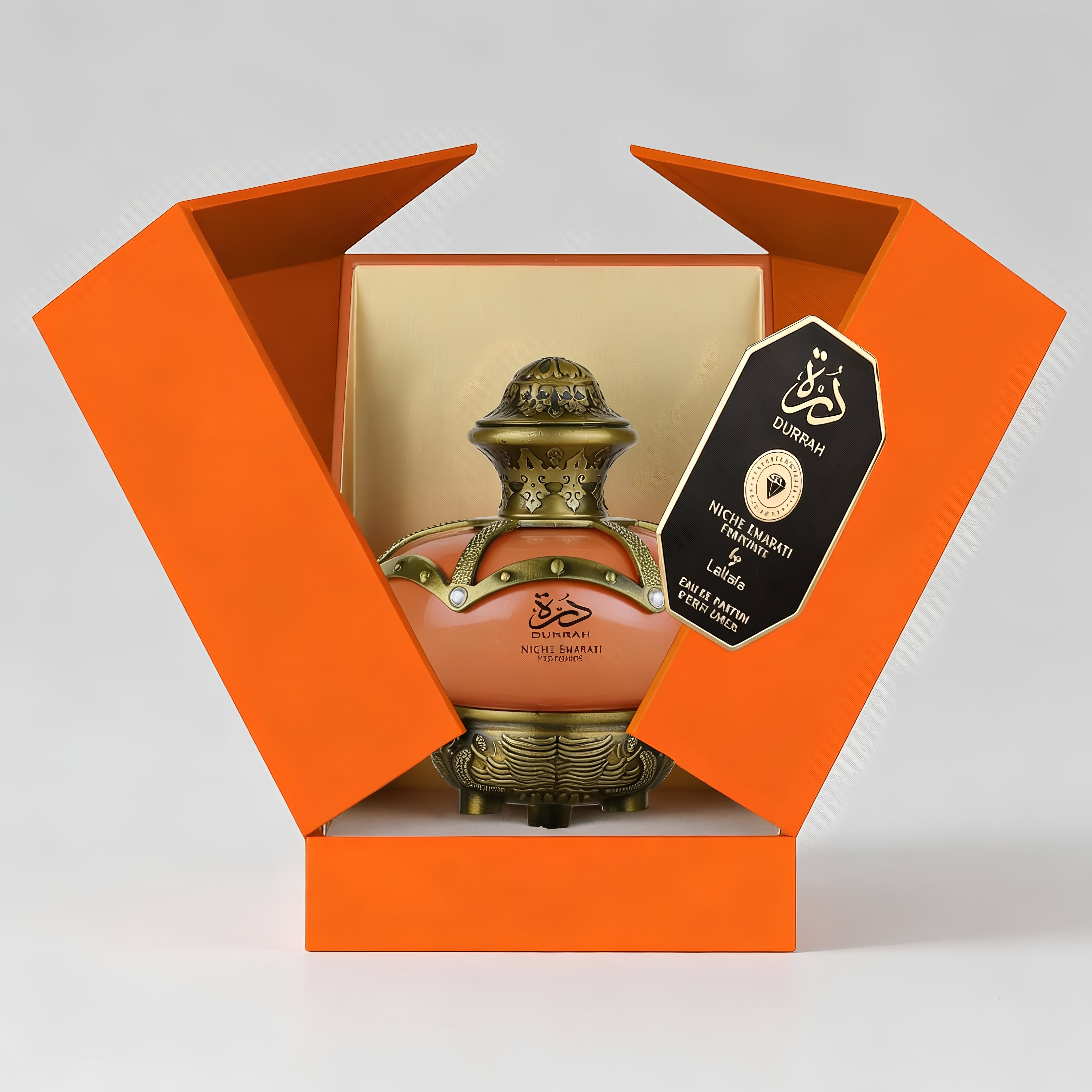 Lattafa Niche Emarati Durrah Eau De Parfum Spray For Unisex 3.4 Ounce