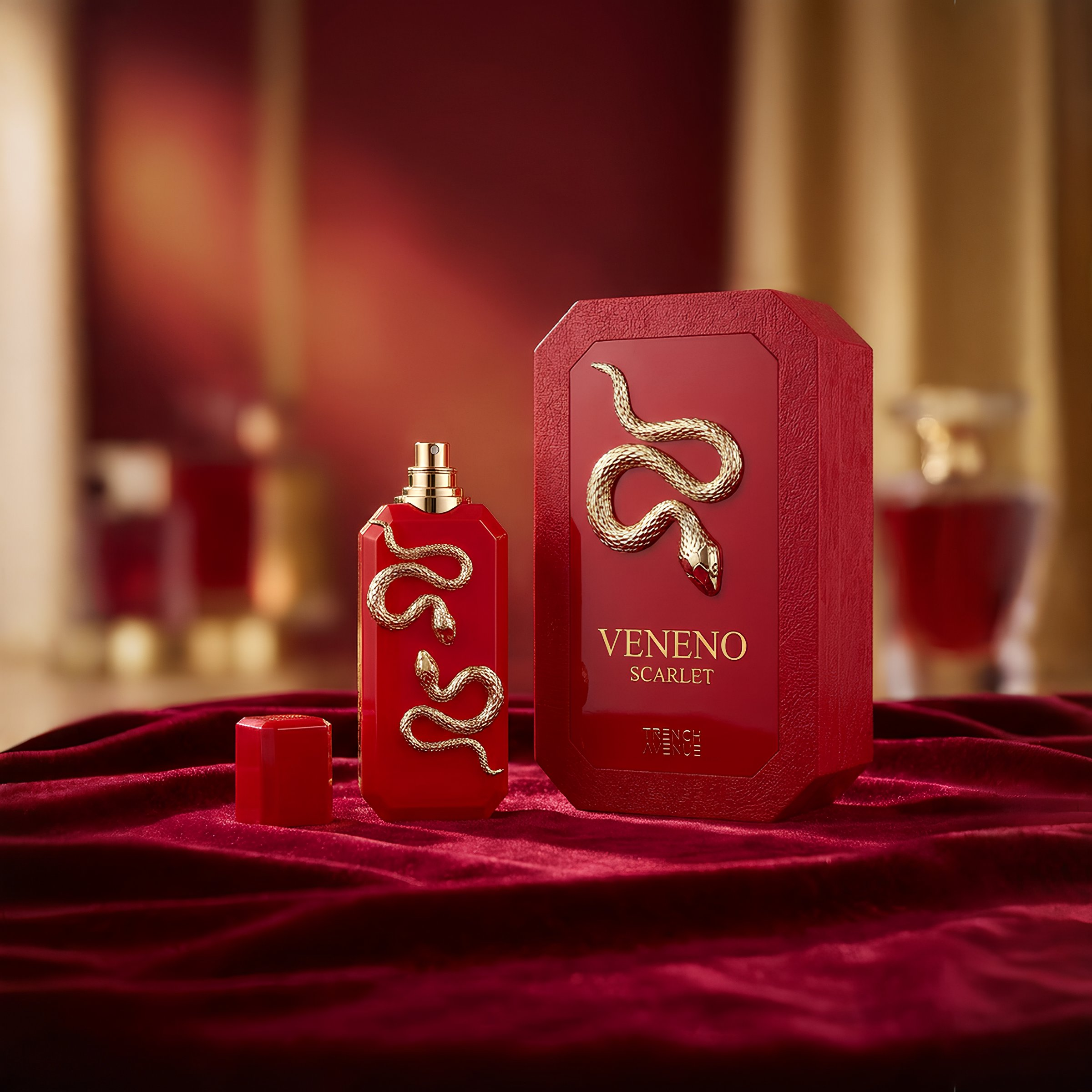 French Avenue Veneno Scarlet Eau De Parfum Spray for Unisex, 3.4 Ounce