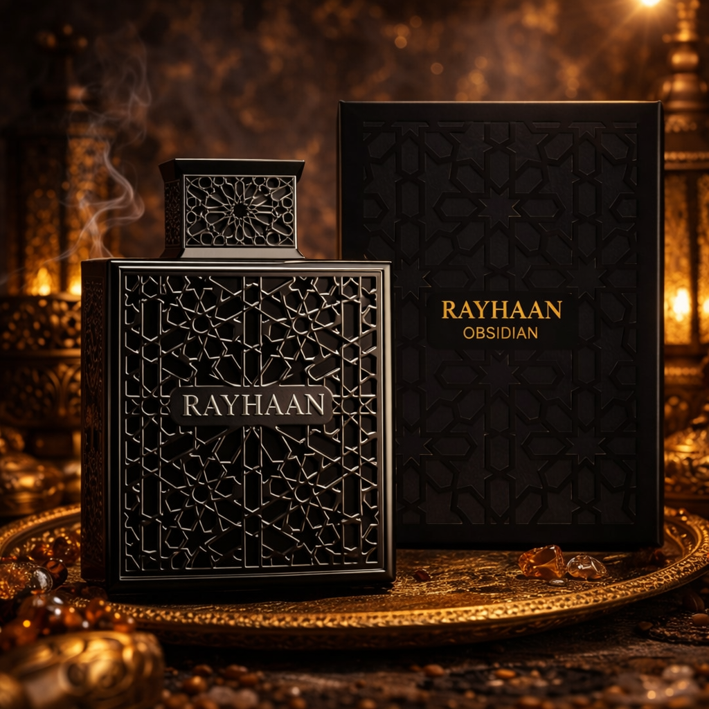Rayhaan Obsidian Eau de Parfum for Men, 3.4 Ounce