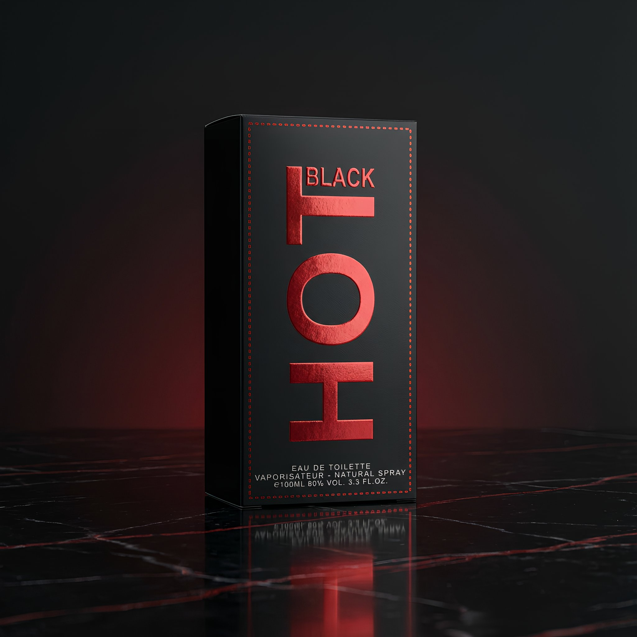 BERNARD DIMITRI Hot Black Eau De Parfum Spray For Men 3.4 Ounce