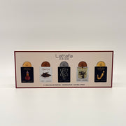 LATTAFA 5 PC MINI SPRAY SET ARTISAN ETHNIQUE 20 ML + NATURAL OUD 20 ML + THARWAH SILVER 20ML + ETERNAL OUD 20 ML+IHSQ AL SHUYUK