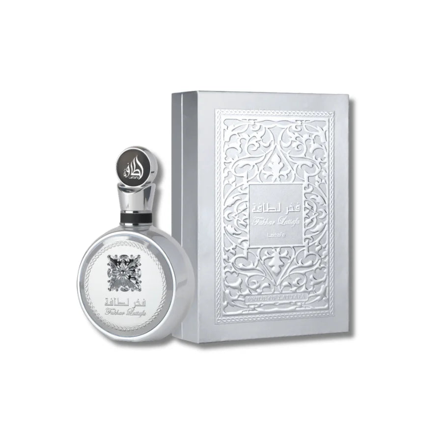 Lattafa Fakhar Platin Eau de Parfum Spray for Unisex, 3.4 Ounce