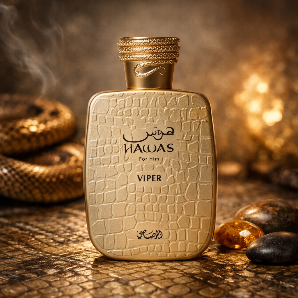 Rasasi Hawas Viper Eau de Parfum Spray for Men 3.4 Ounce