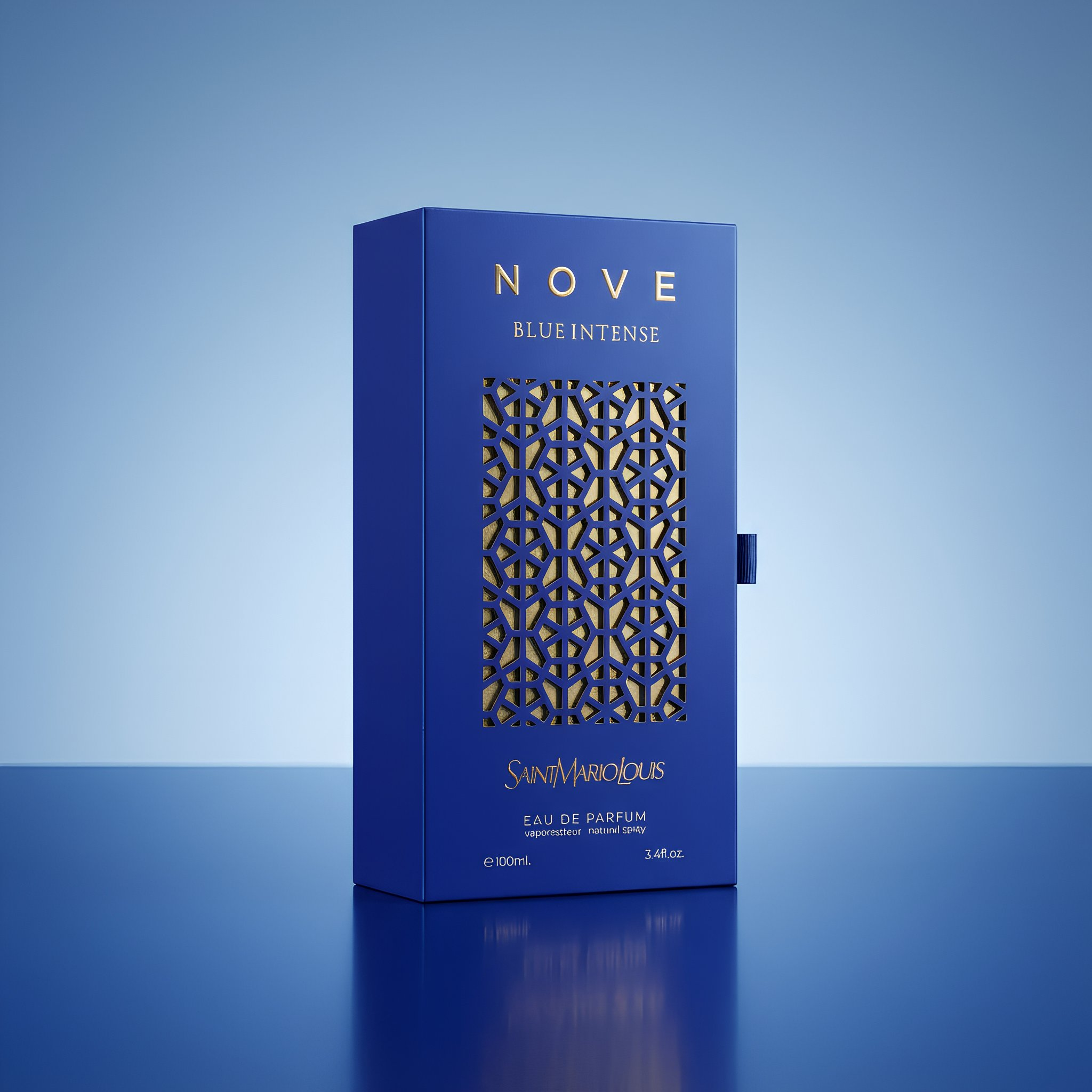 Saint Mario Louis Nove Blue Intense Eau De Parfum Spray For Unisex 3.4 Ounce