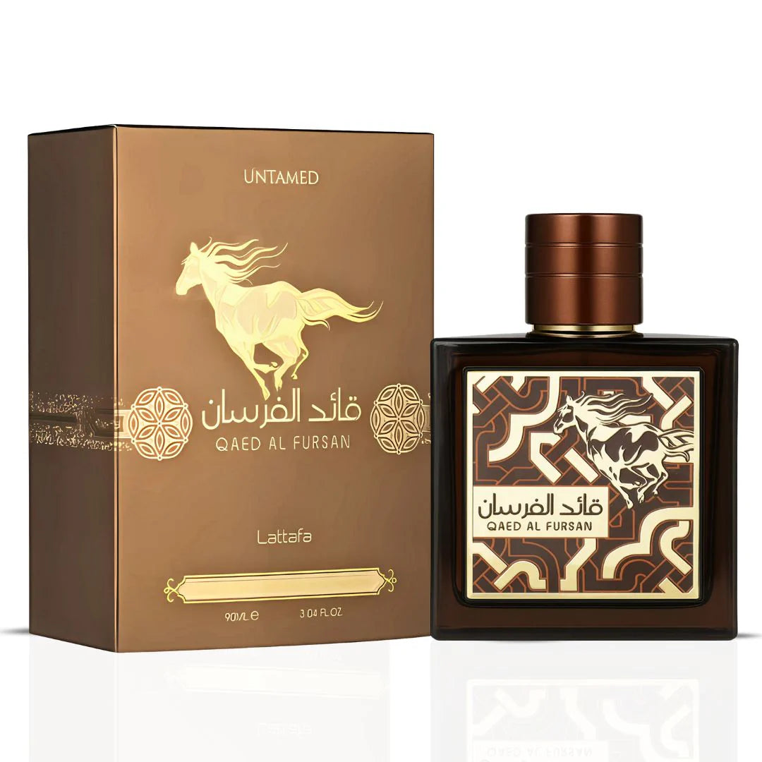 Lattafa Qaed Al Fursan Untamed Eau De Parfum for Unisex, 3.04 Ounce