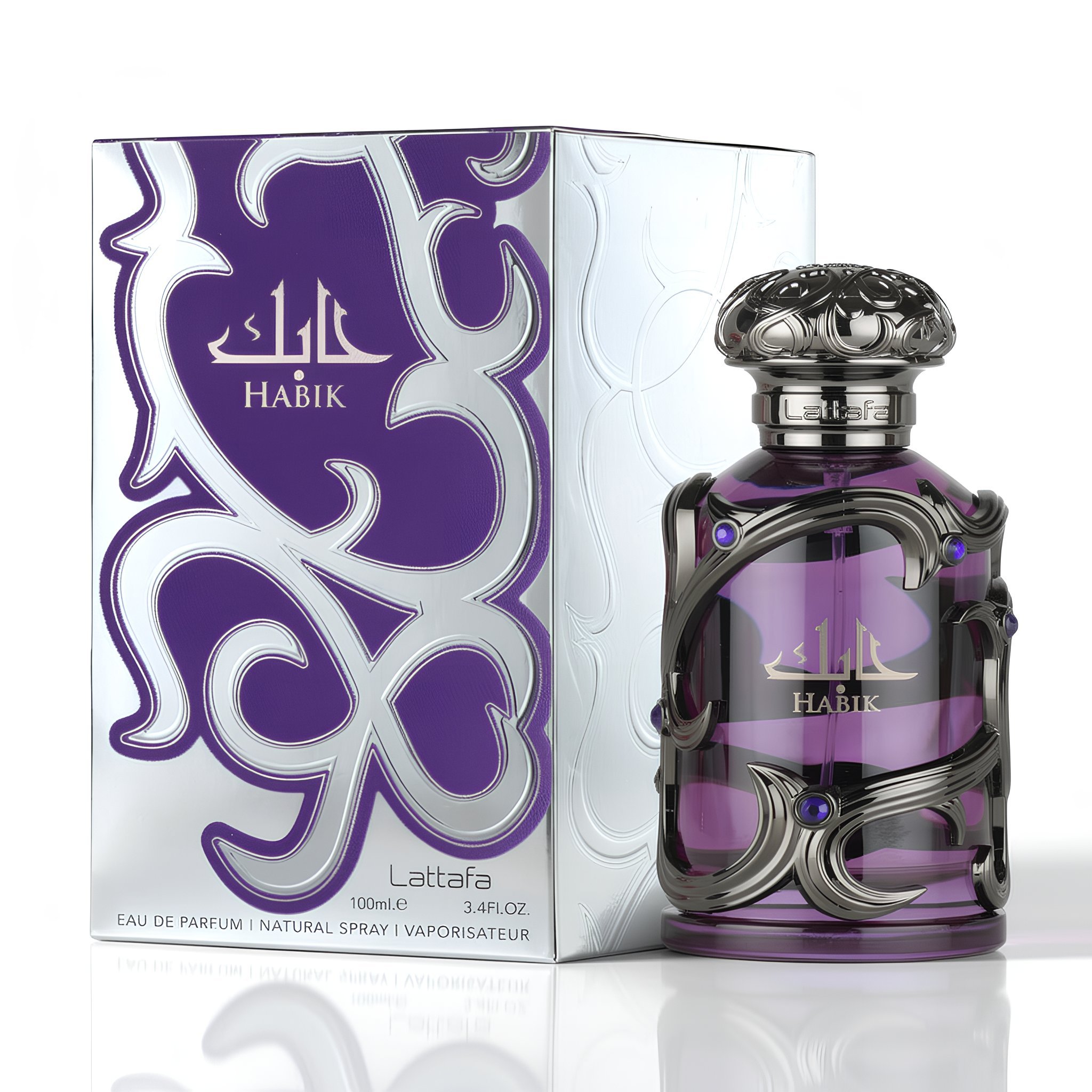 Lattafa Habik Eau de Parfum Spray for Men, 3.4 Ounce
