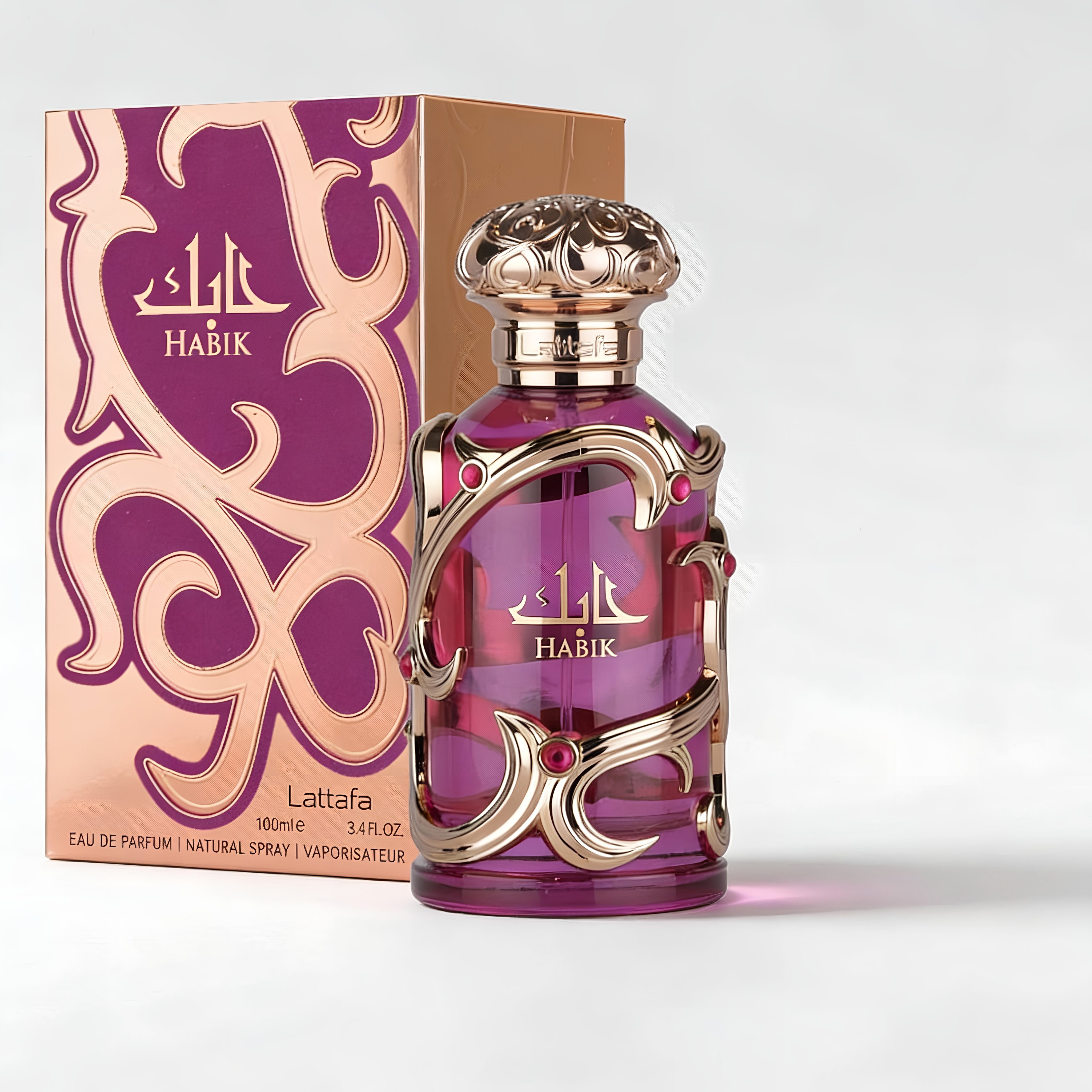Lattafa Habik Eau de Parfum Spray for Women, 3.4 Ounce