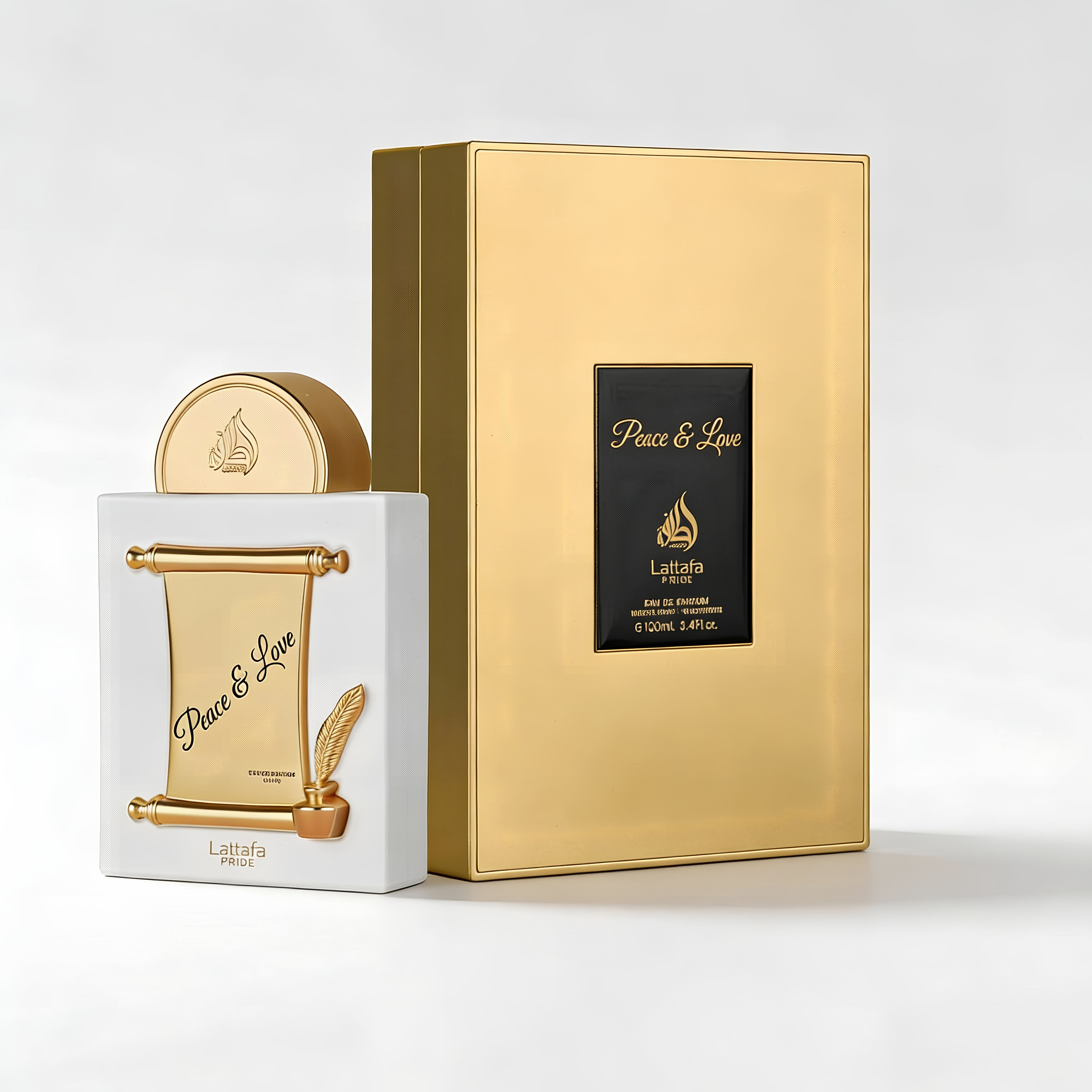 Lattafa Pride Peace & Love for Unisex Eau de Parfum Spray, 3.4 Ounce