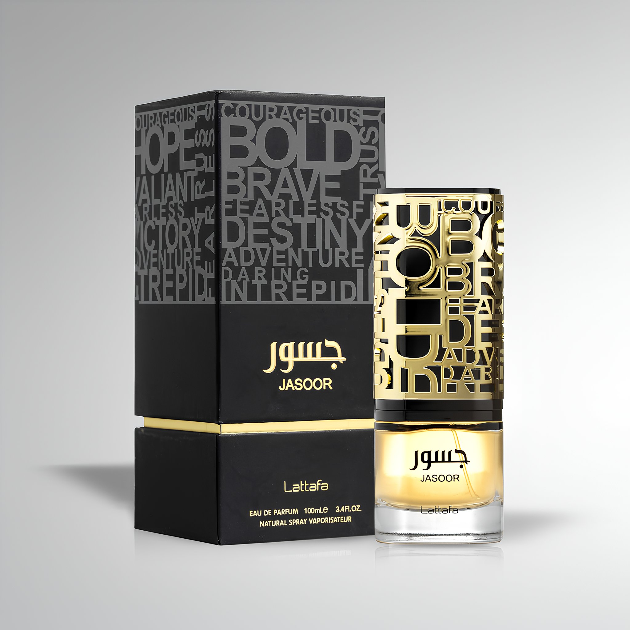 Lattafa Jasoor Eau De Parfum Spray for Men, 3.4 Ounce