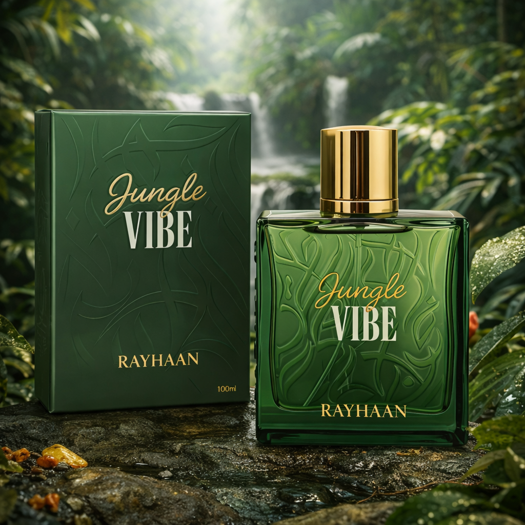 Rayhaan Jungle Vibe Eau de Parfum Spray for Unisex,3.4 Ounce