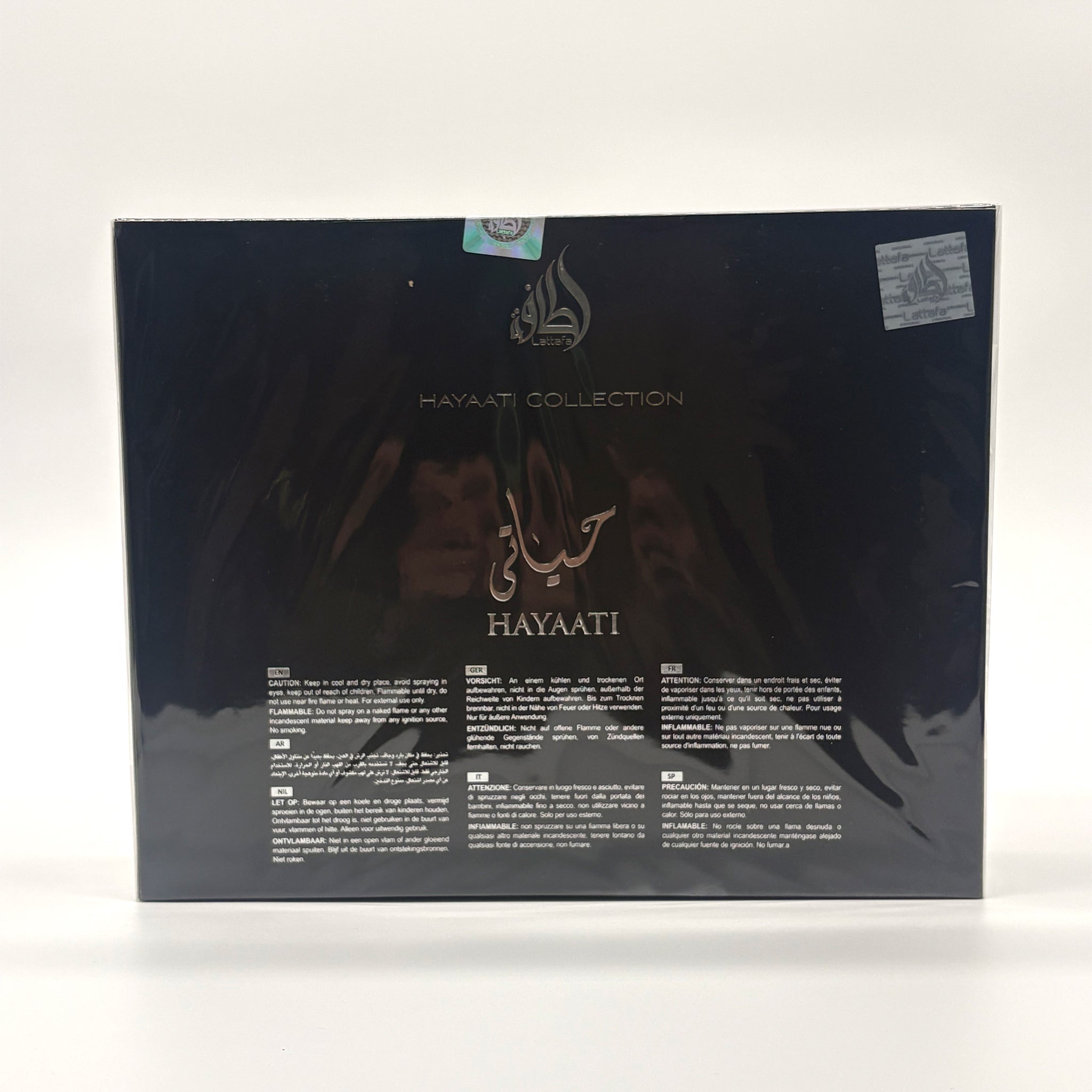 LATTAFA  HAYAATI BLACK 3 PC SET 3.4+MIST+SPRAY