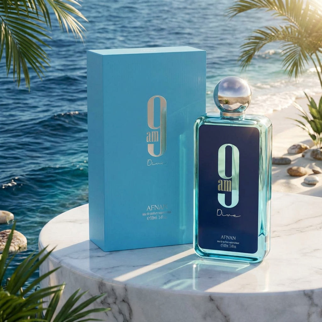 Afnan 9 AM Dive Eau De Parfum Spray For Unisex 3.4 Ounce