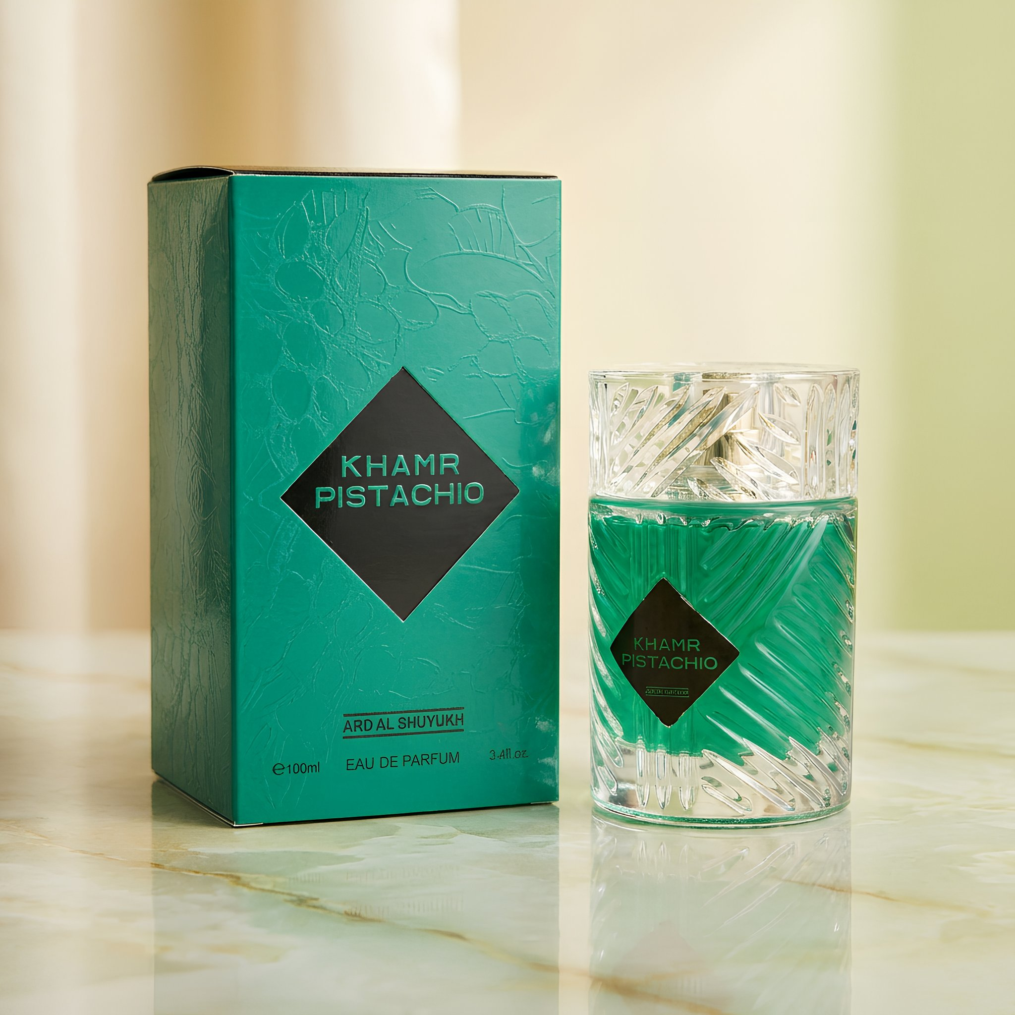 Ard Al Shuyukh Khamr Pistachio Eau De Parfum Spray For Unisex 3.4 Ounce