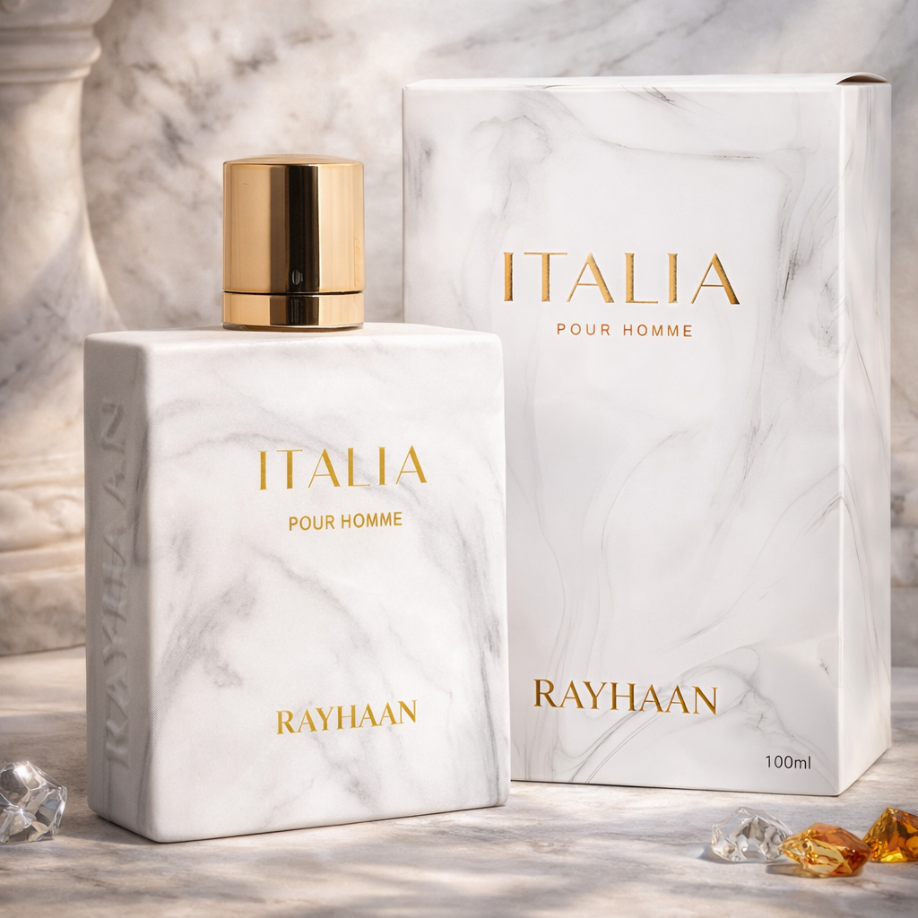 Rayhaan Italia Eau de Parfum for Men, 3.4 Ounce