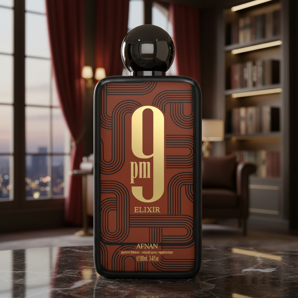 Afnan 9 PM Elixir Eau De Parfum Spray For Unisex 3.4 Ounce