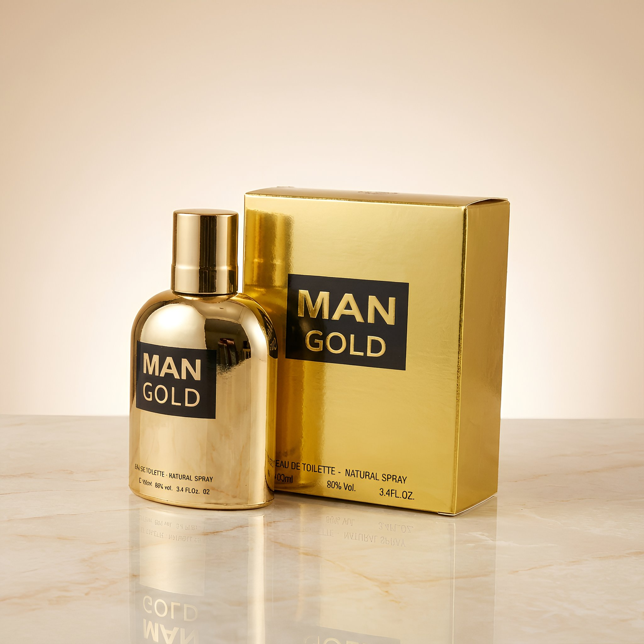 BERNARD DIMITRI Man Gold Eau De Parfum Spray For Men 3.4 Ounce