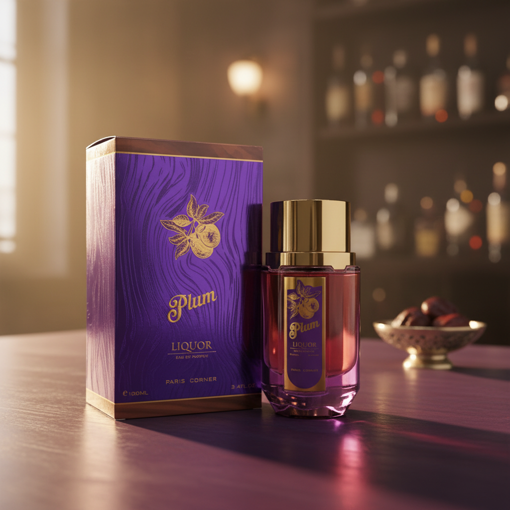 Paris Corner Plum Liquor Eau De Parfum Spray for Unisex, 3.4 Ounce