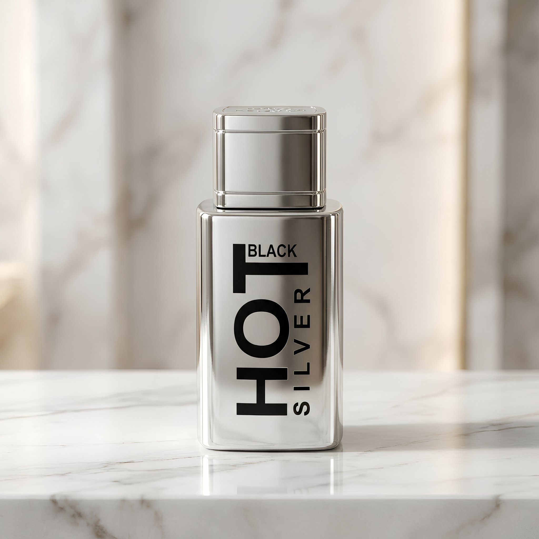 Bernard Dimitri Hot Black Silver Eau De Parfum Spray For Men 3.4 Ounce