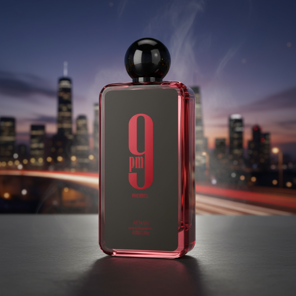 Afnan 9 PM Rebel Eau De Parfum Spray For Unisex 3.4 Ounce