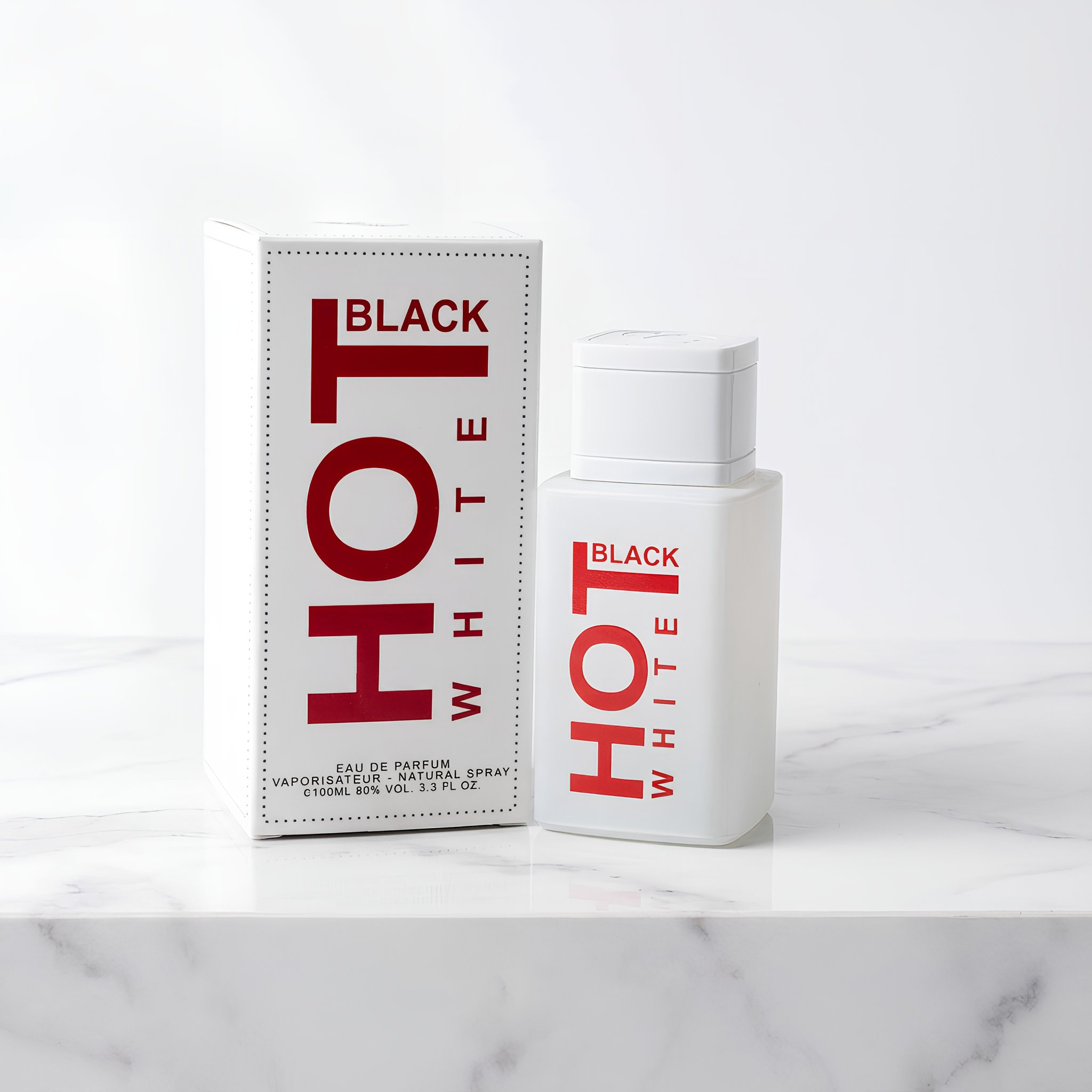 BERNARD DIMITRI Hot Black White Eau De Parfum Spray For Men 3.4 Ounce