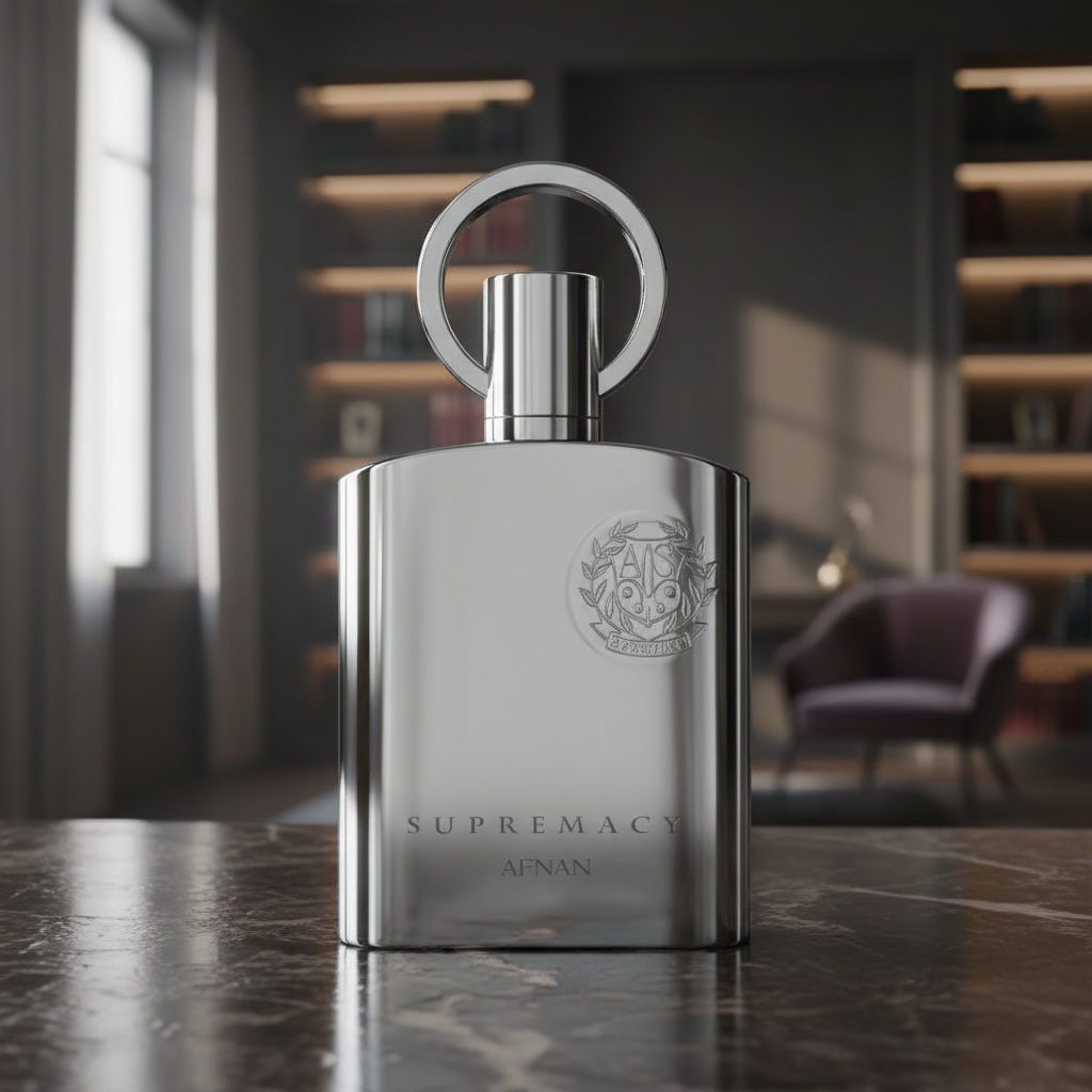 Afnan Supremacy Silver Eau De Parfum Spray For Men 3.4 Ounce