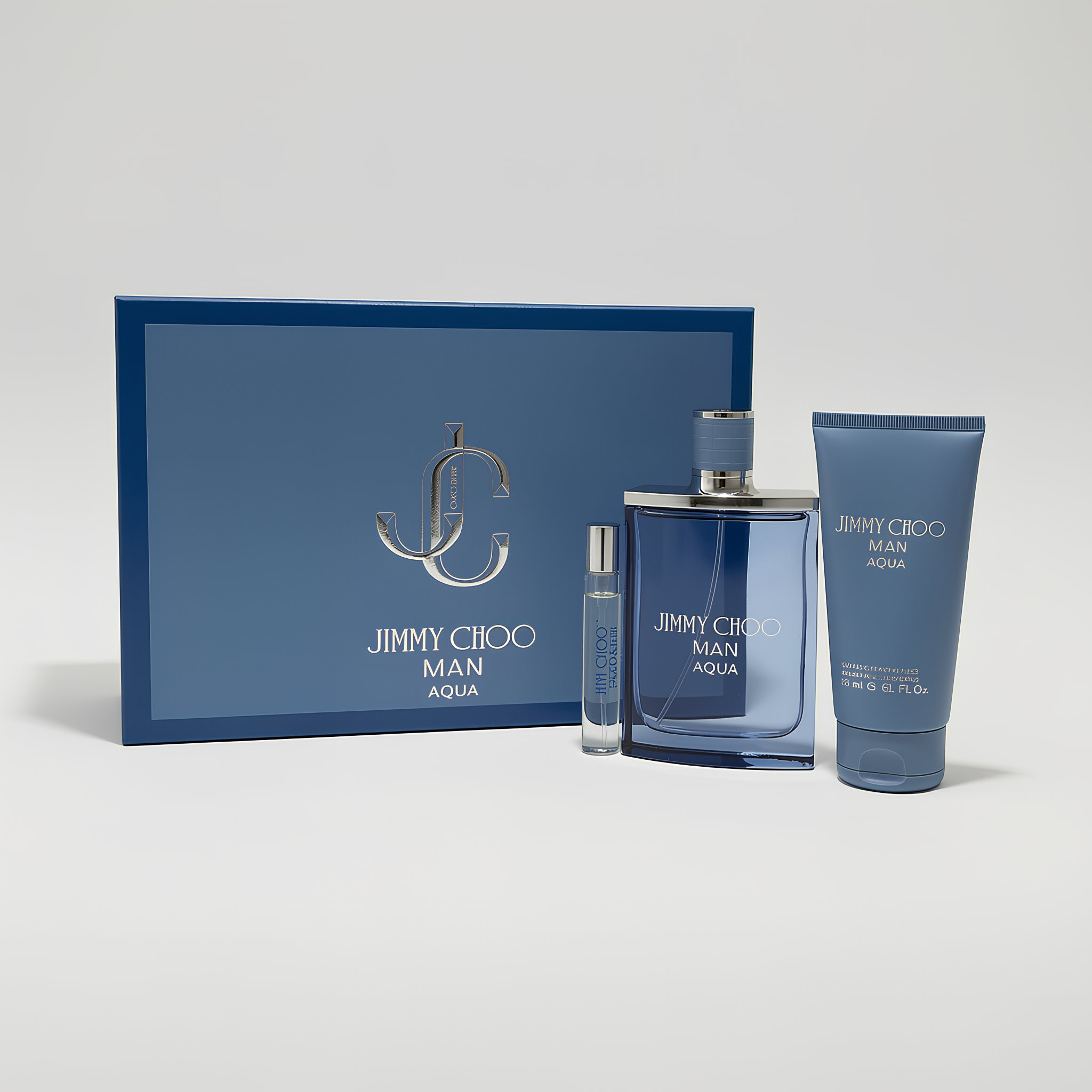 JIMMY CHOO AQUA 3 PC 100 ML EDT + 7.5 ML EDT + 100 ML S/G