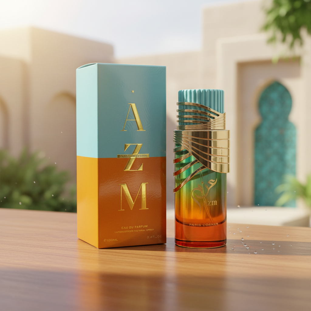 Paris Corner Azm Eau De Parfum Spray for Unisex, 3.4 Ounce