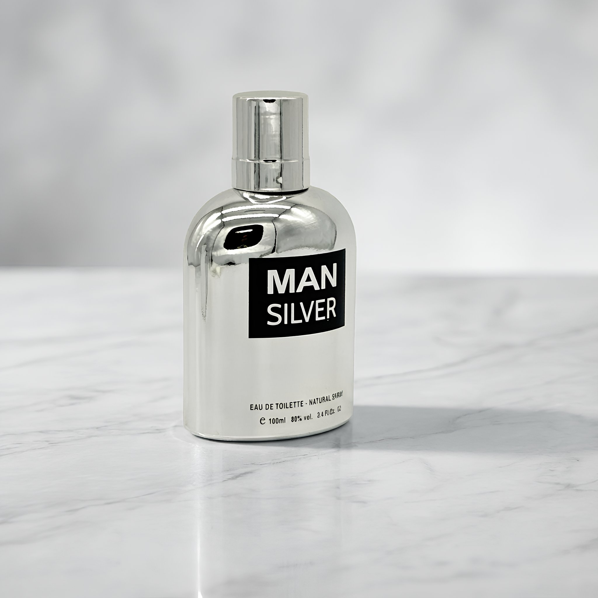 BERNARD DIMITRI Man Silver Eau De Parfum Spray For Men 3.4 Ounce