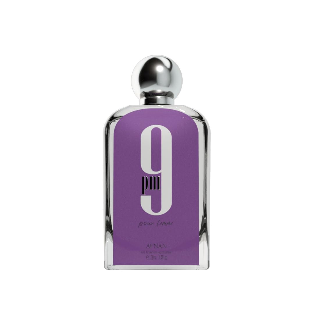 Afnan 9 PM Pour Femme EDP Spray For Women 3.4 Ounce