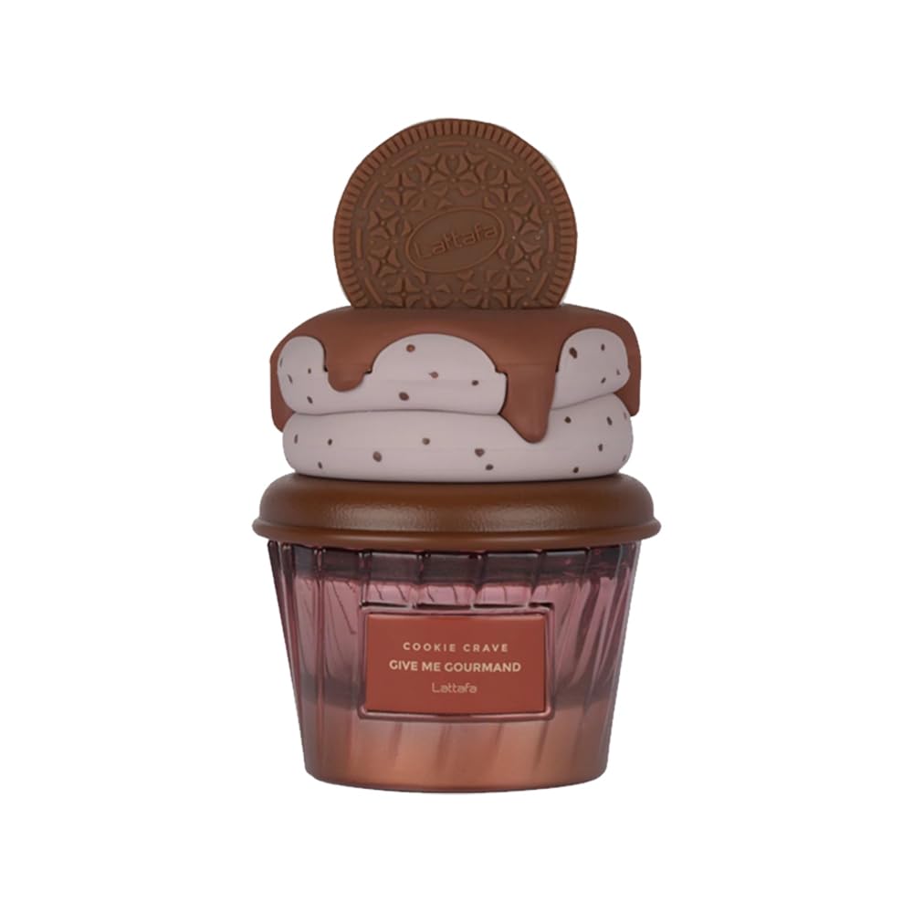 Lattafa Cookie Crave Eau de Parfum, Give Me Gourmand Collection For Women 2.53 Ounce