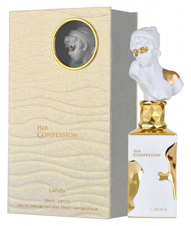 Lattafa Her Confession Eau de Parfum for Women, 3.40 Ounce