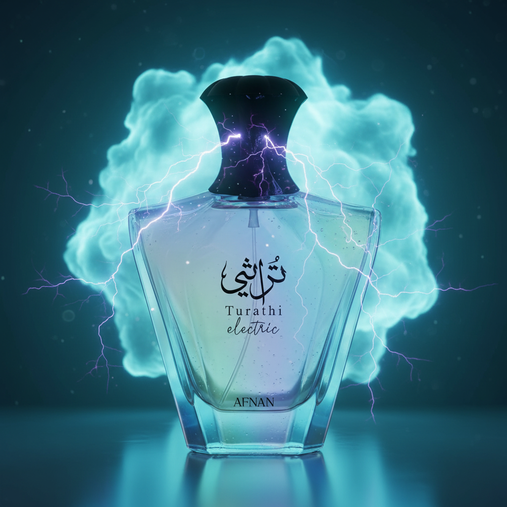 Afnan Turathi Electric  Eau de Parfum Spray for Unisex, 3.0 Ounce