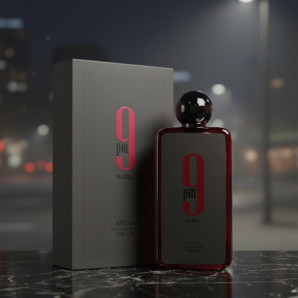 Afnan 9 PM Rebel Eau De Parfum Spray For Unisex 3.4 Ounce