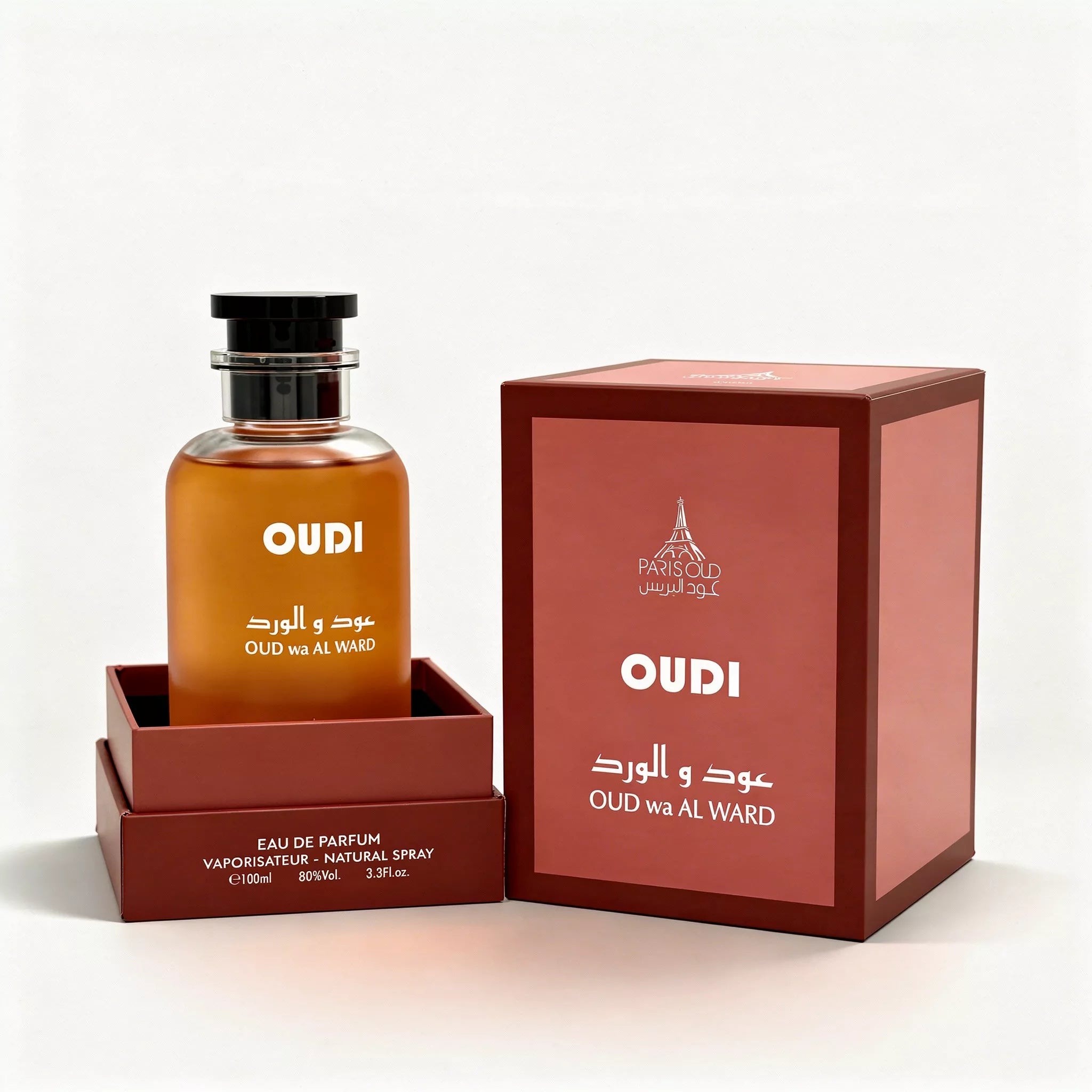 Paris Oud Oudi Oud Wa Al Ward Eau De Parfum Spray For Unisex 3.4 Ounce