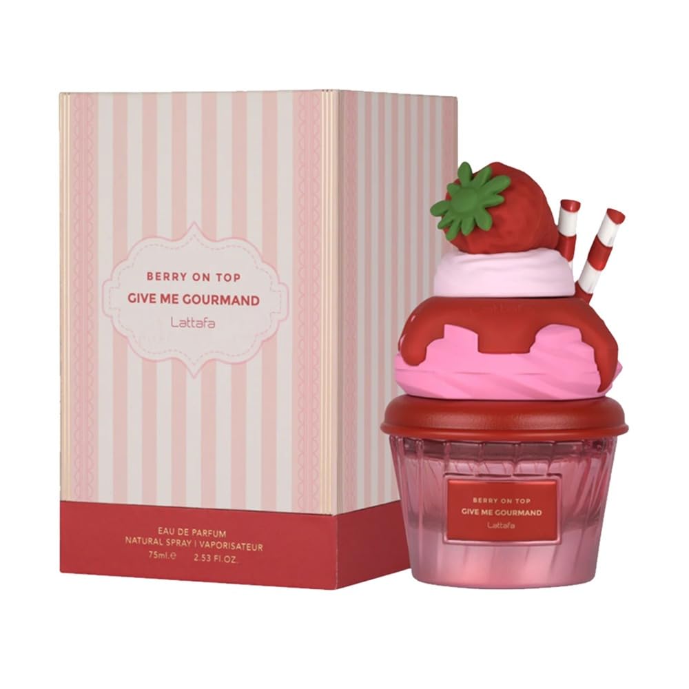 Lattafa Berry On Top Eau de Parfum, Give Me Gourmand Collection For Women 2.53 Ounce