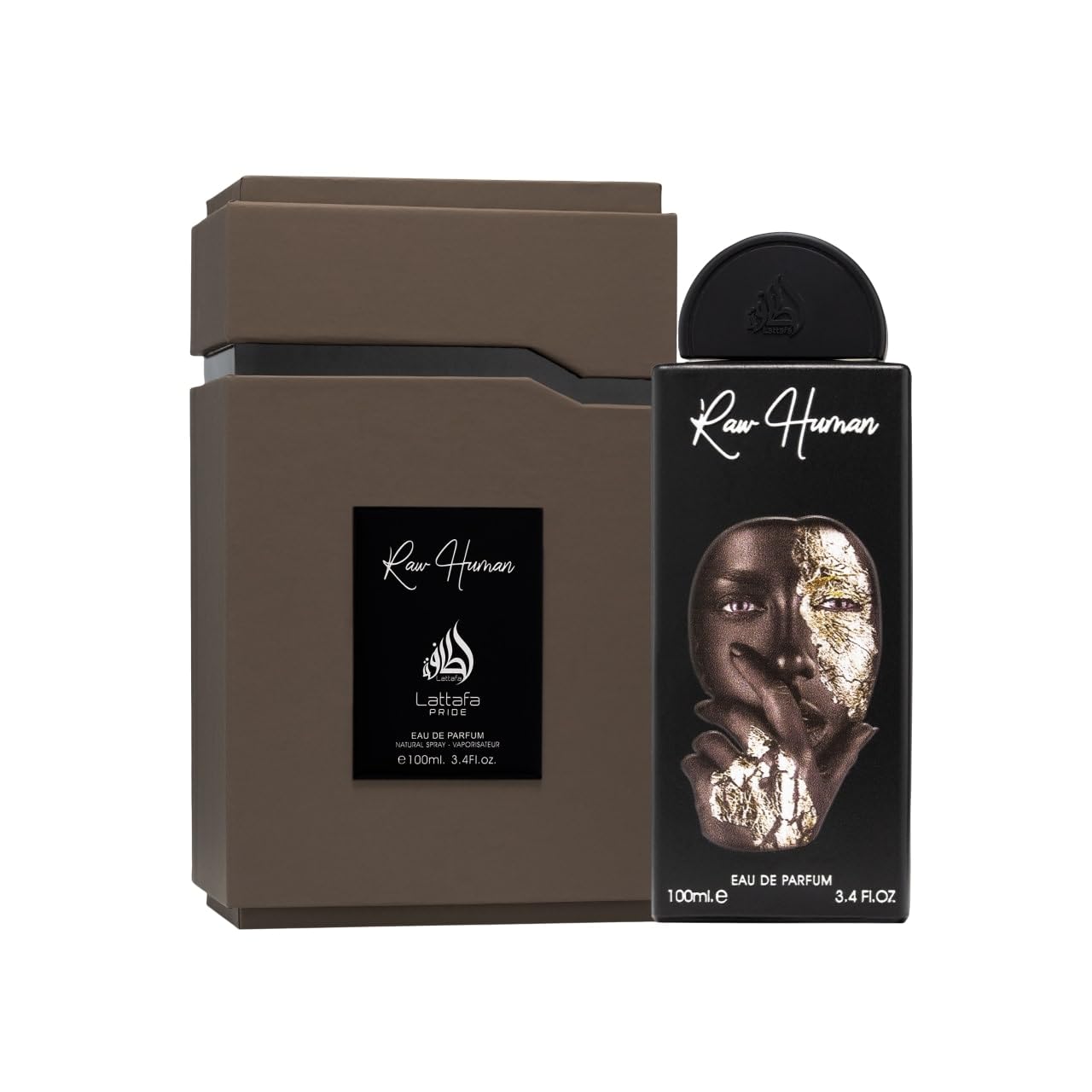 Lattafa Pride Raw Human Eau de Parfum Spray for Unisex, 3.4 Ounce