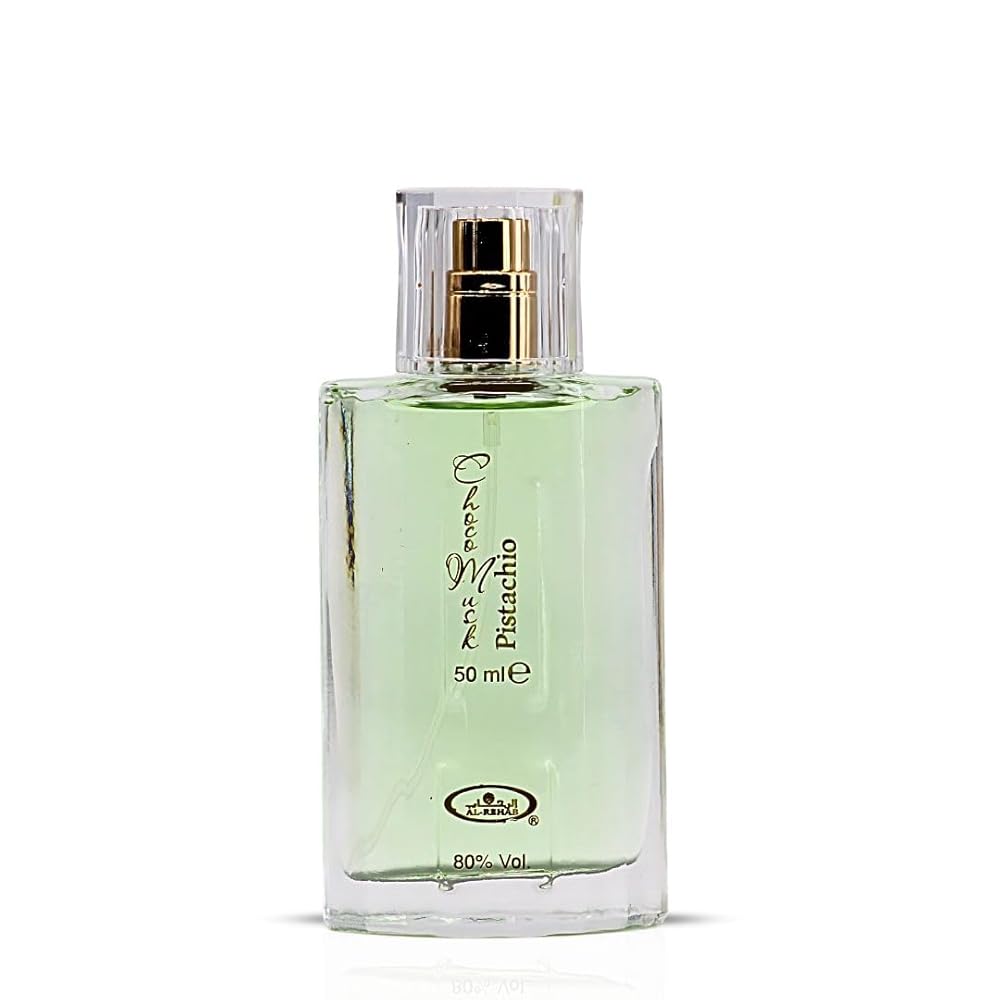 Al-Rehab Choco Musk Pistachio Eau de Parfum Spray for Women, 1.65 Ounce