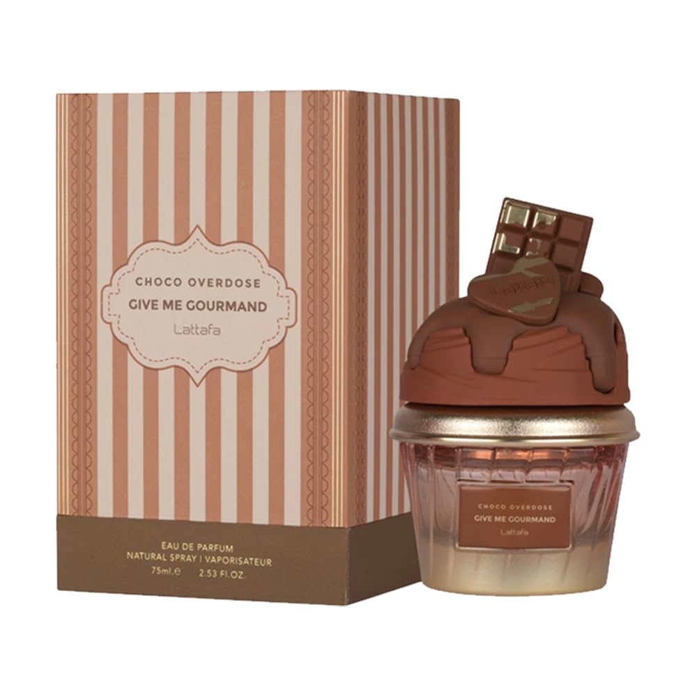 Lattafa Choco Overdose Eau de Parfum, Give Me Gourmand Collection For Women 2.53 Ounce